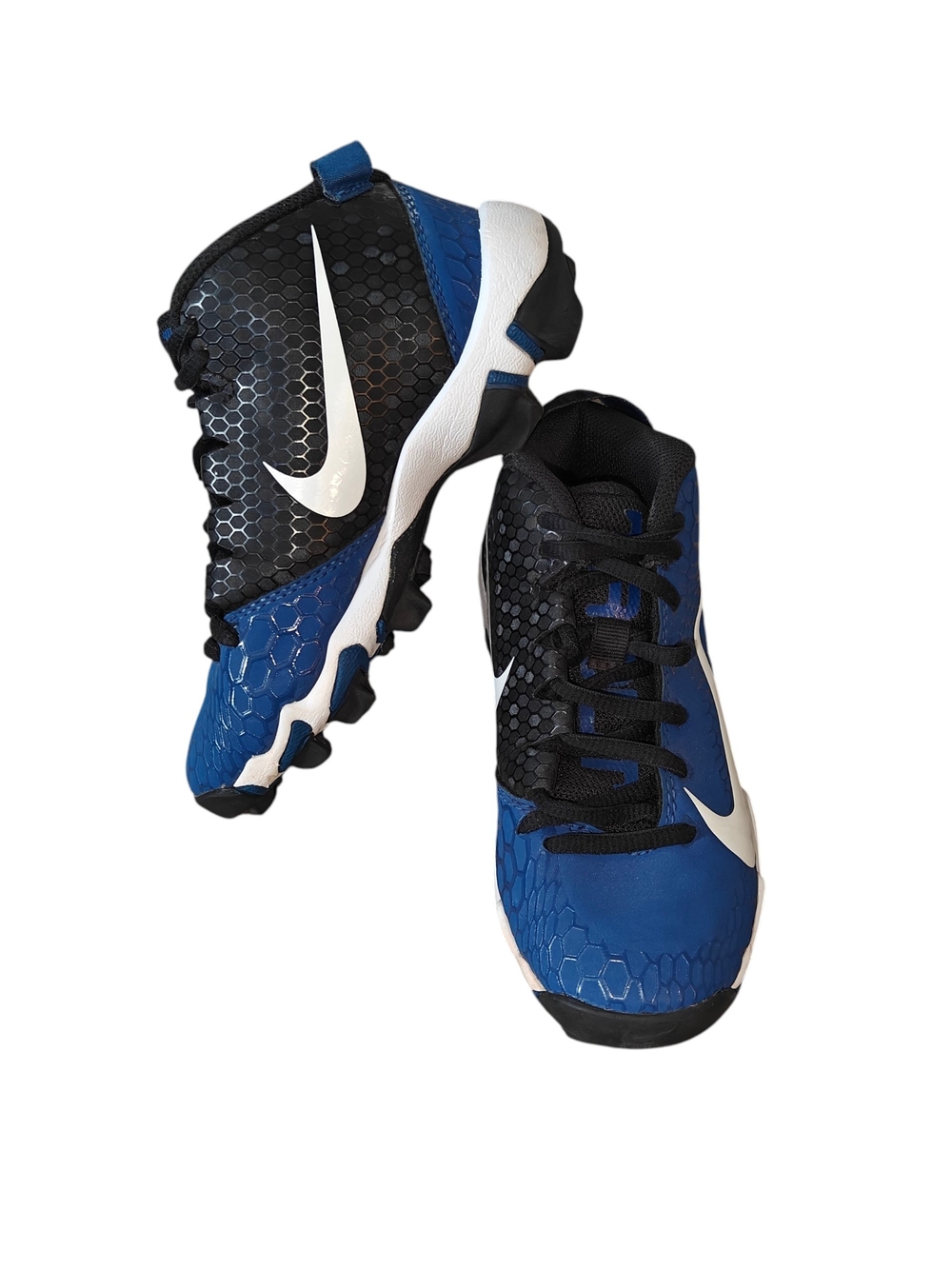 Nike Force Trout 5 Keystone Baseball Cleats Gym Blue and black Size 12c Toddler